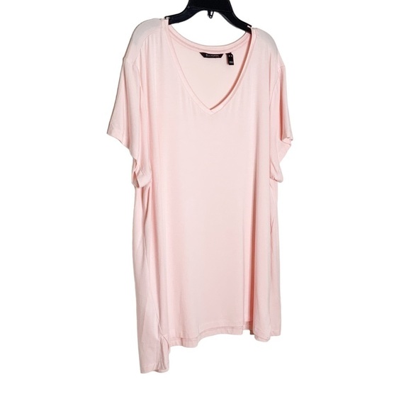 H by HALSTON pink long tee shirt. Size XL - Picture 3 of 7